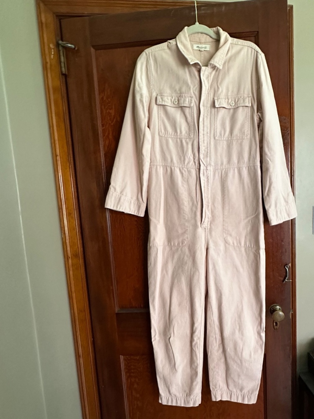 Madewell Garment-dyed Boilersuit in Avalon Pink